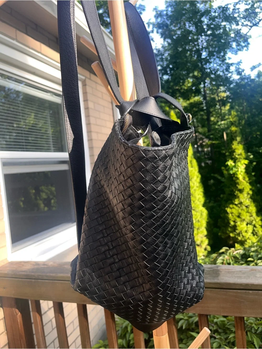 Mandrn Woven Evra Tote - Black
